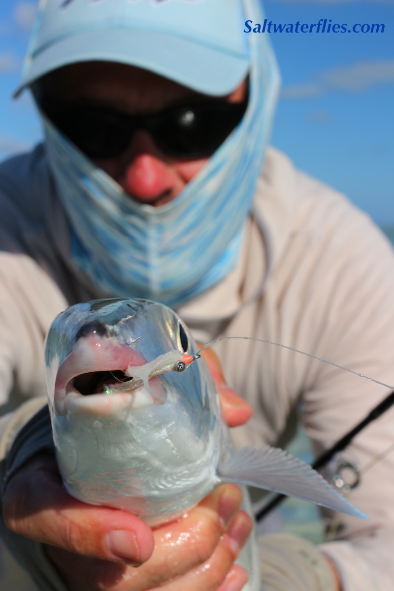 This beautiful Bahamas Bonefish took a cream-colored Gotcha