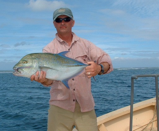 Bruce Roberts and Blue Fin Trevally