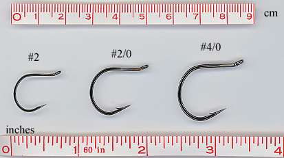 Wide Gap Hook Size Chart