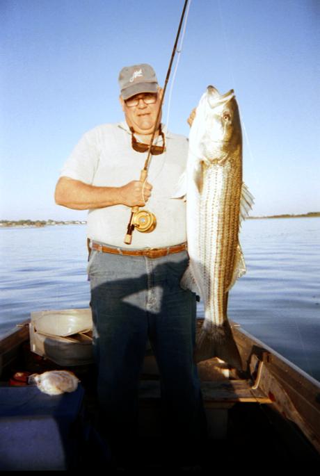 Forty Pound Flyrod Striper!