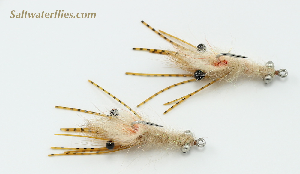 Fur Face Bonefish Shrimp Fly - Mantis Shrimp Fly - The Usual