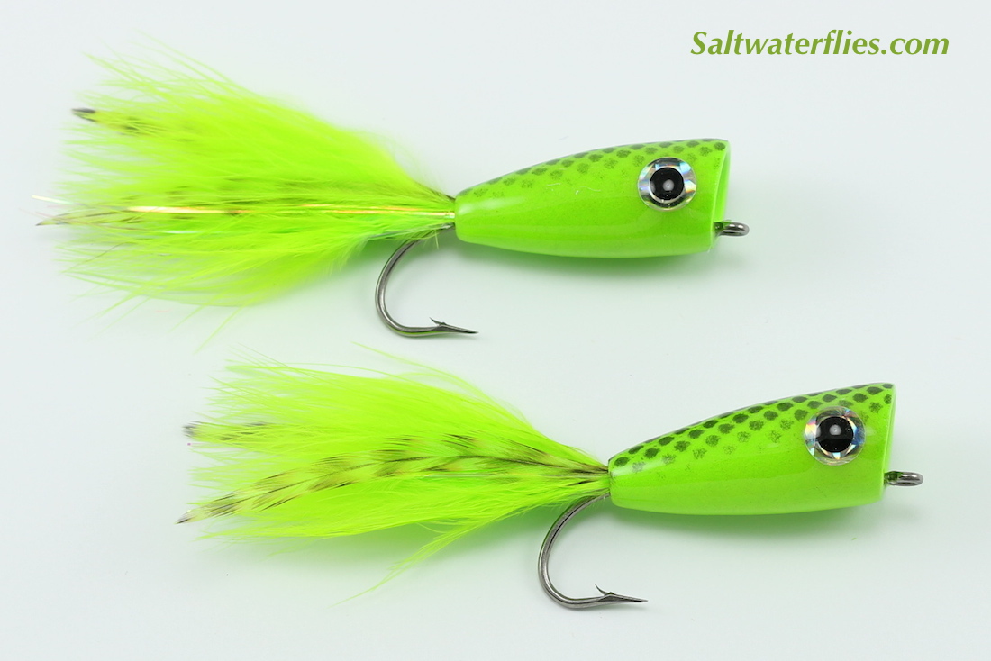 Chartreuse Popper - Troutflies Uk