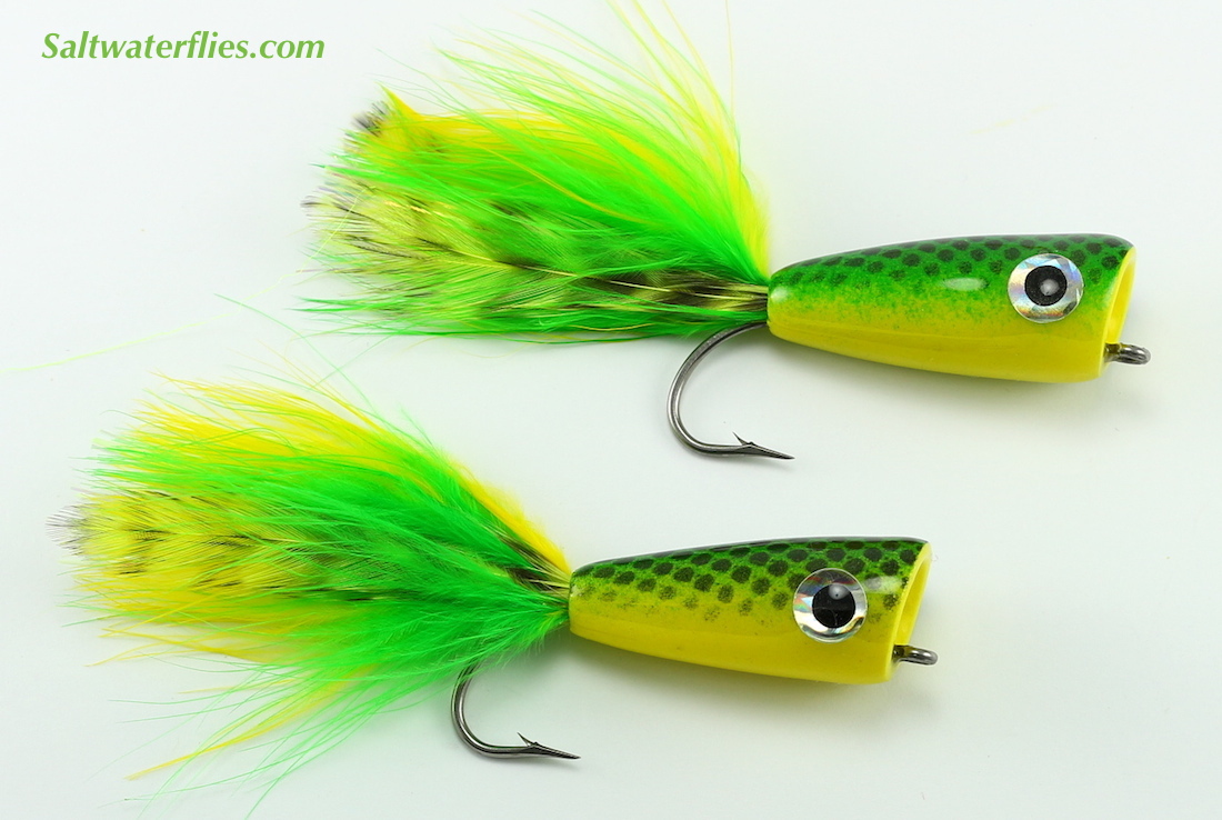 Rainy's Inshore Popper Green & Yellow